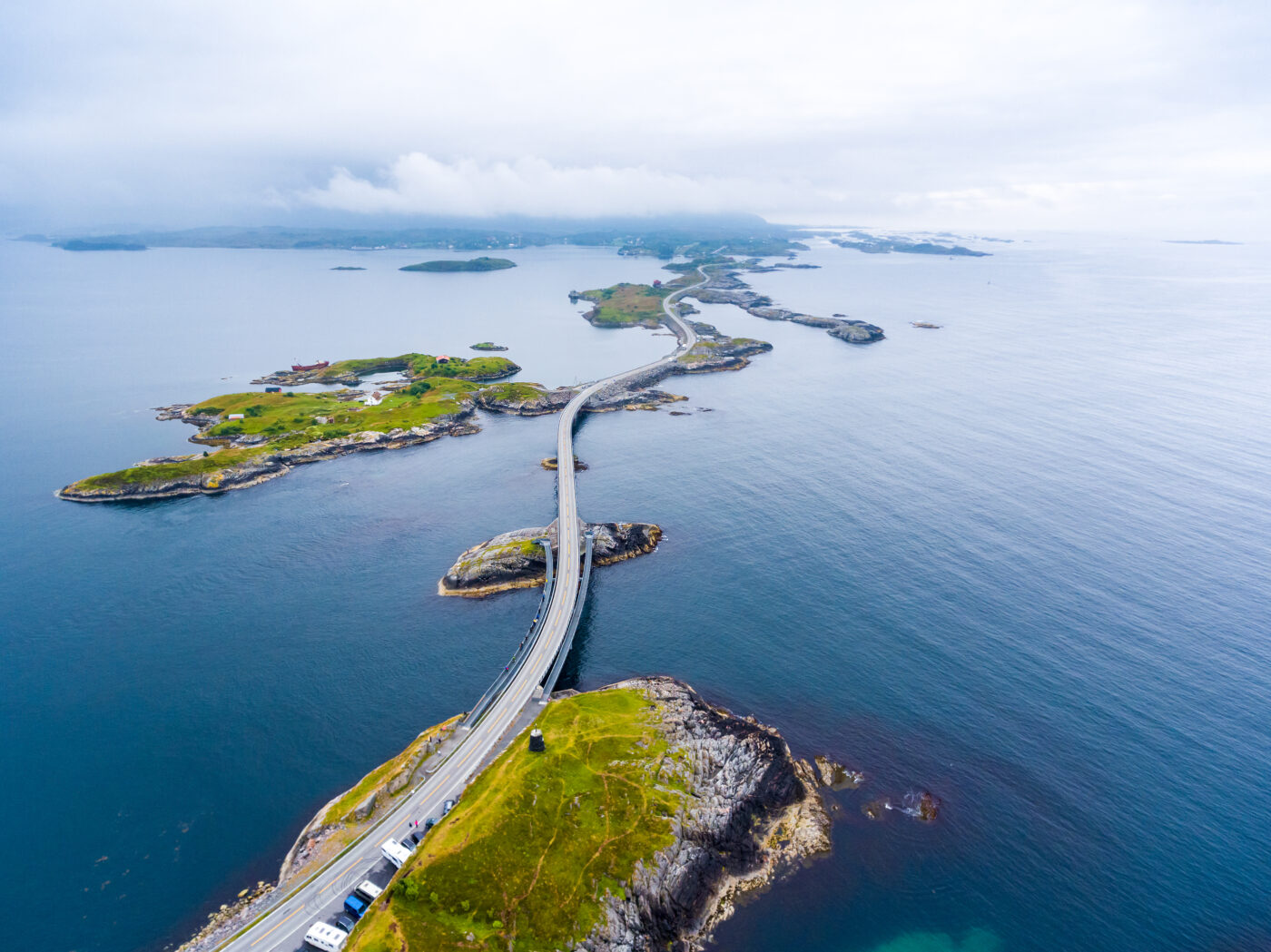 atlantic ocean road aerial photography.