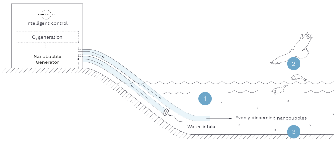 oxyfusion open water system illustration